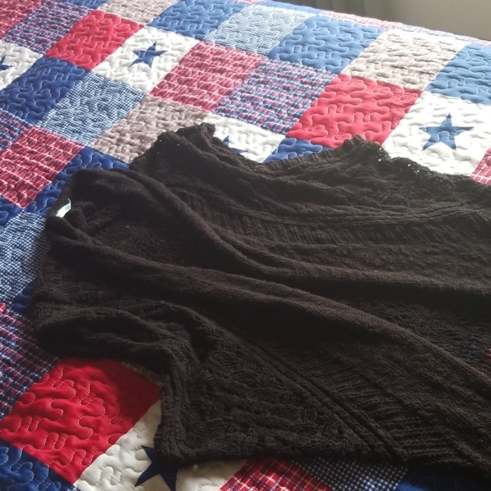 Sweater sleeveless cardigan